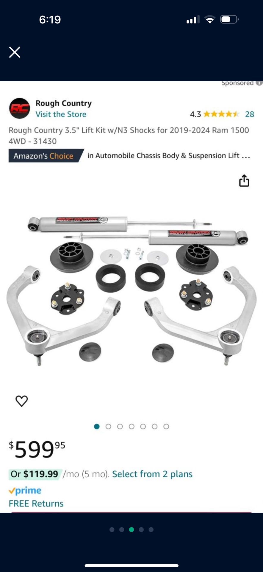 Ram 1500 Lift kit! NEW IN BOX 