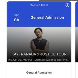 Kaytranada and Justice Thursday October 30th