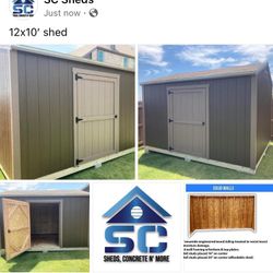 New 12x10 Shed With Paint 