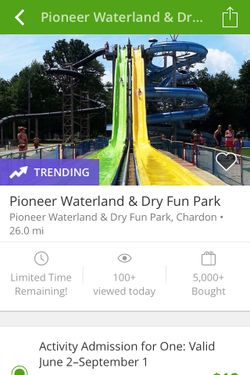 3/$30 water park tickets