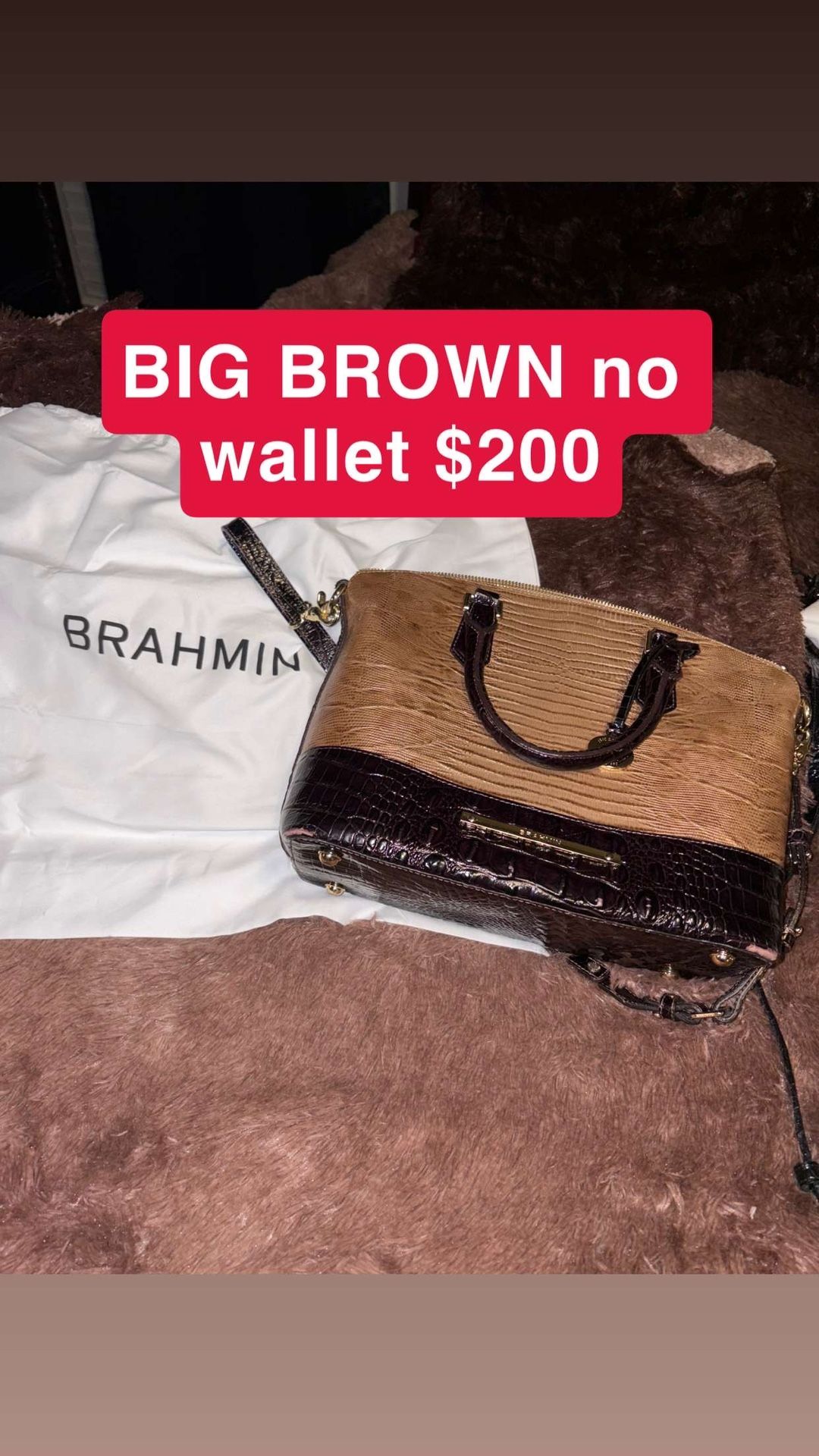 BRAHMIN BROWN PURSE