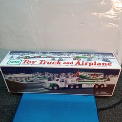Hess toy truck and airplane 2002