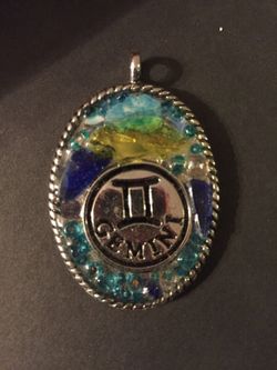 Handmade Gemini pendant
