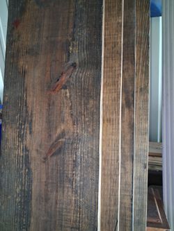 2 x 12 Dark oil Stain Wood Planks 10ft long