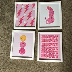 Set Of Four Teen Framed Prints