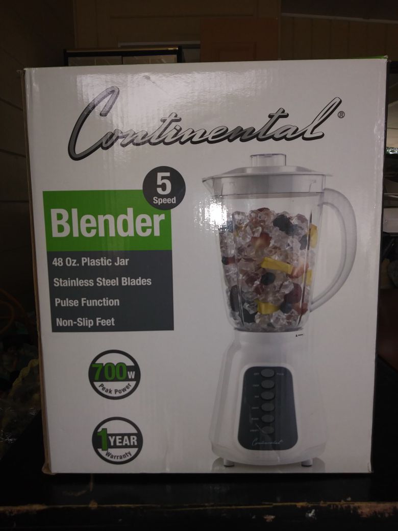 BRAND NEW IN BOX CONTINENTAL 5 SPEED 48 OZ PULSE BLENDER