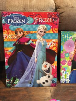 Frozen cardboard poster