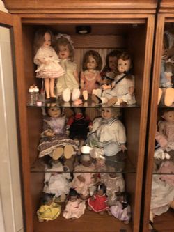 Cabinets and dolls