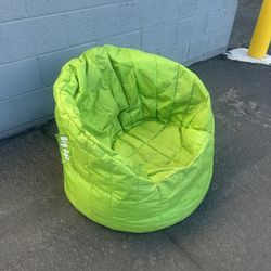 Big Joe Bean Bag Chair Green Lounge Seat Cozy Game Room Chair