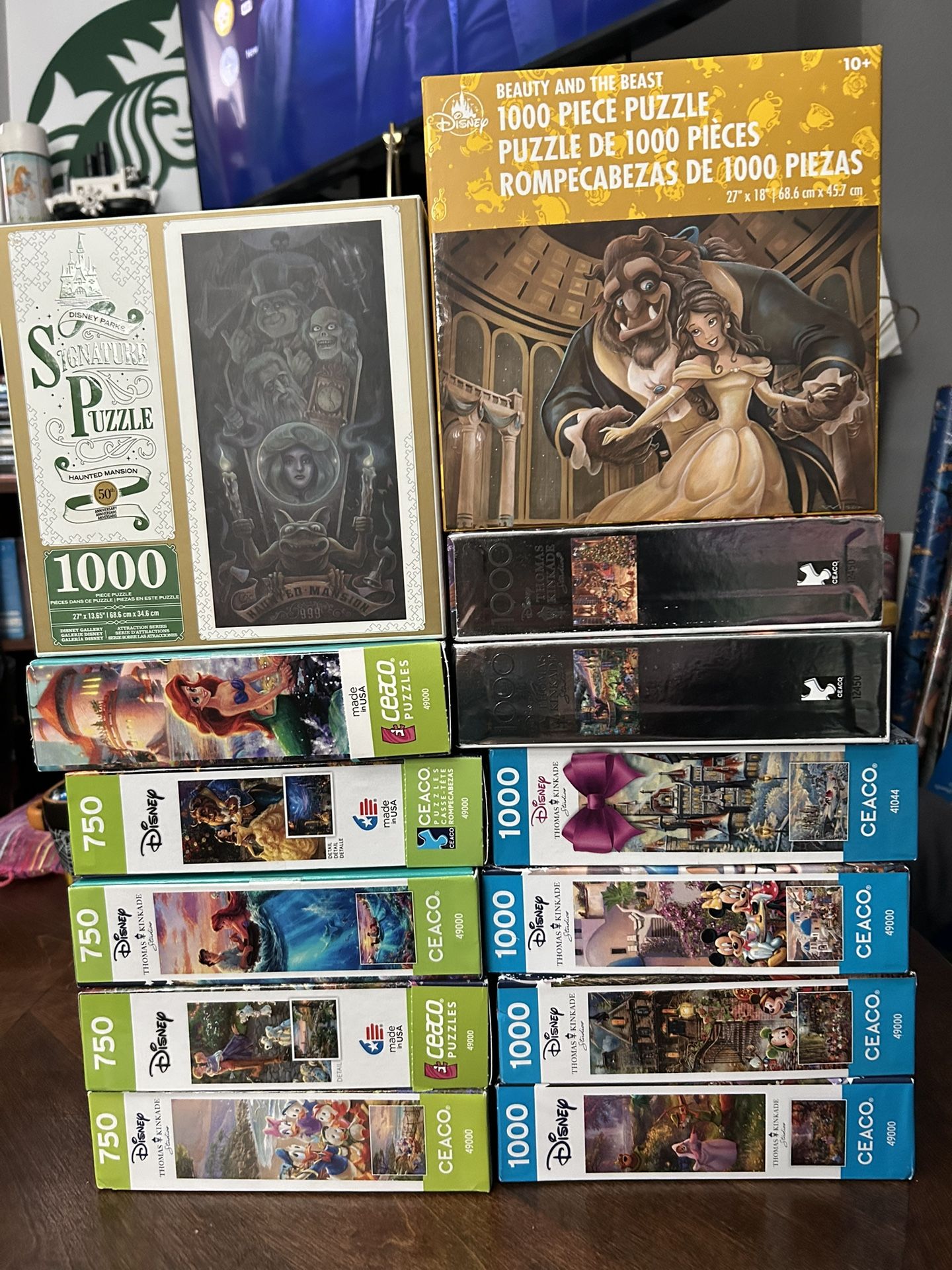 Disney 13 New Puzzle Lot All Unopened