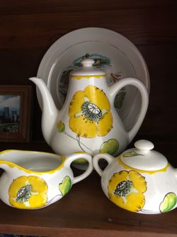 Tea picture, cream & sugar $ 10.00