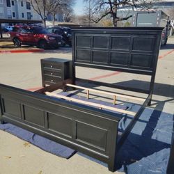 King Bed Frame And Night Stand $200 