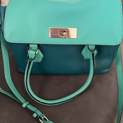 Green Kate Spade satchel purse