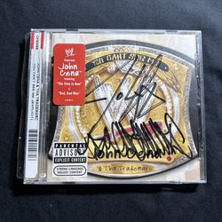 WWE JOHN CENA AND THE TRADEMARC SIGNED YOU CANT SEE ME MUSIC CD