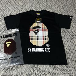 Black Burberry X Bape T-Shirt 