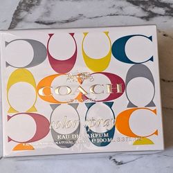 NEW & SEALED COACH COLOR SPRAY " WOMAN'S LARGE PARFUM SPRAY 45$