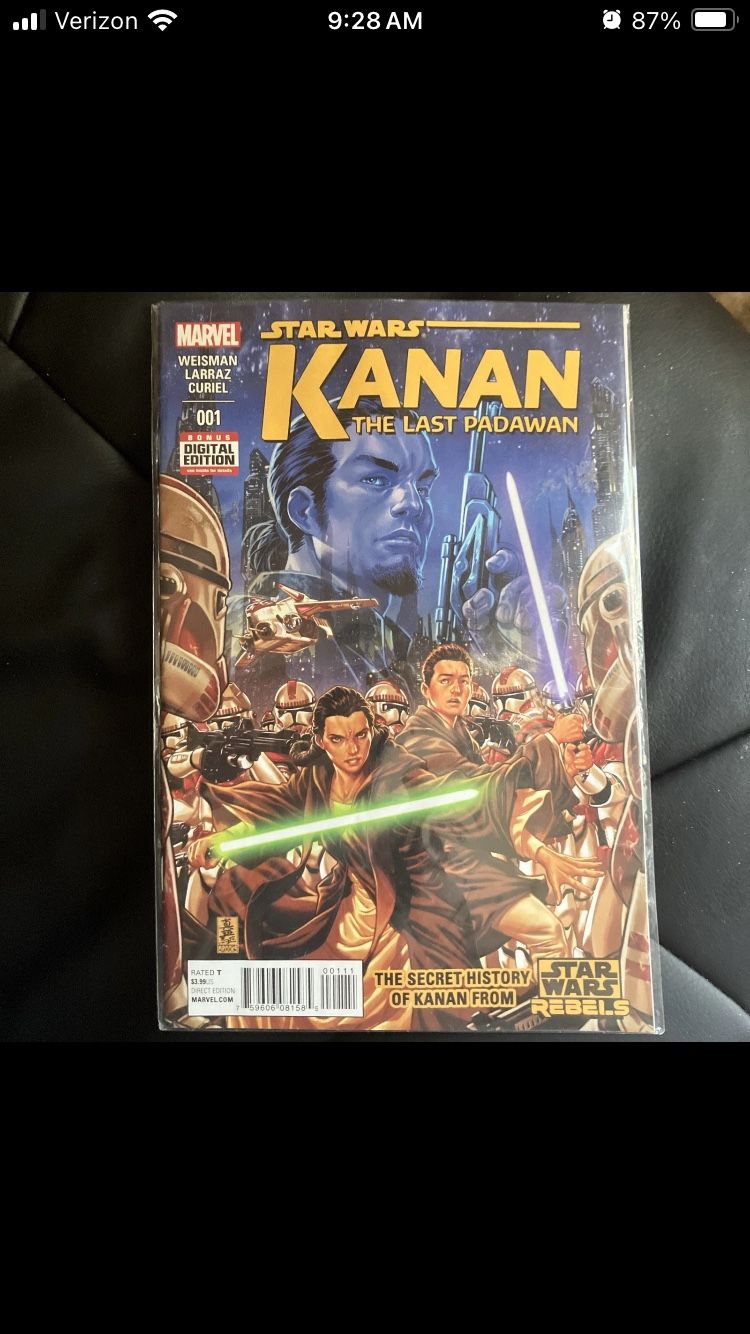 STAR WARS: KANAN-THE LAST PADAWAN #1 RAW VF/NM Marvel Comics / 2015 / BRAND NEW