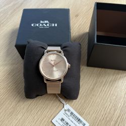 Rose Gold Coach Watch 