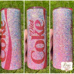 Pink Bling Coke Design Tumbler