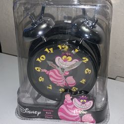 VINTAGE DISNEY CHESHIRE CAT ALARM  CLOCK NEW RARE