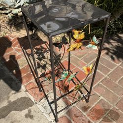 Butterfly Metal Plant Stand / Accent Table