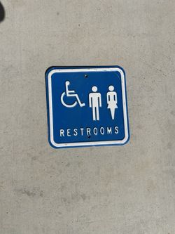 Vintage Restroom Sign