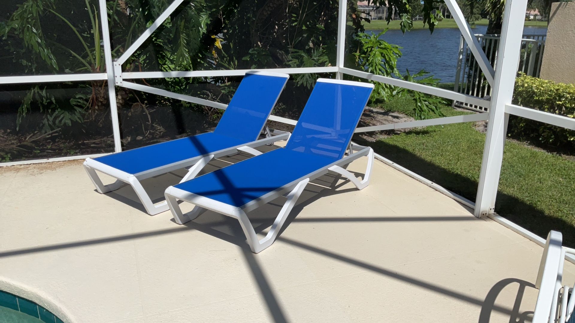 Brand New Set Of Two Pool Chairs