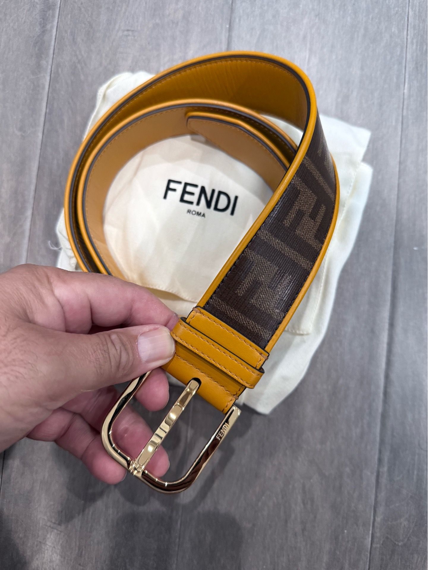 Luxury Fendi belt