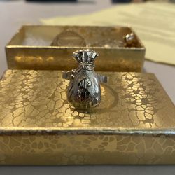 Gold 10K Money Bag Ring