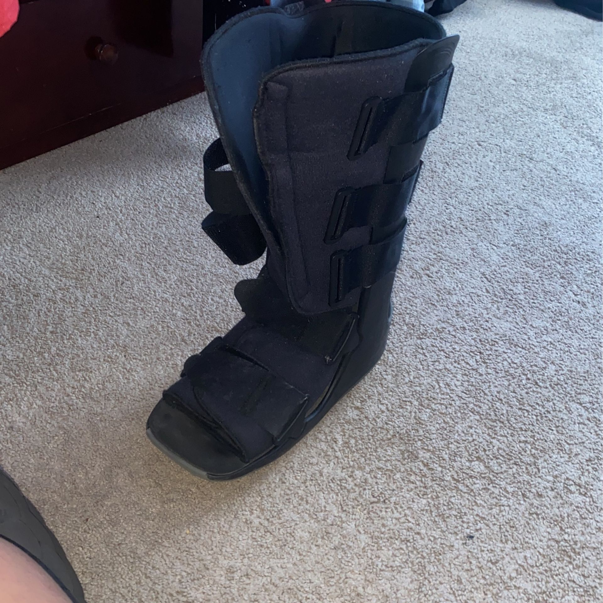 Black Walking Boot