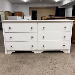 White 6 Drawer Dresser