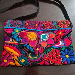 Embroidered purse