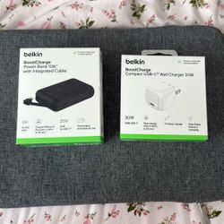 Brand New Belkin 30W Type-C Charger & Powerbank