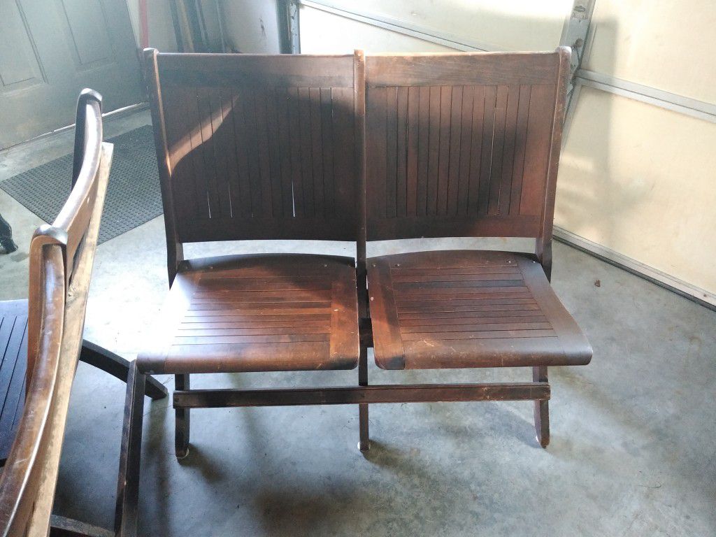 Vintage stadium chairs
