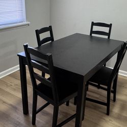 Table and chairs
