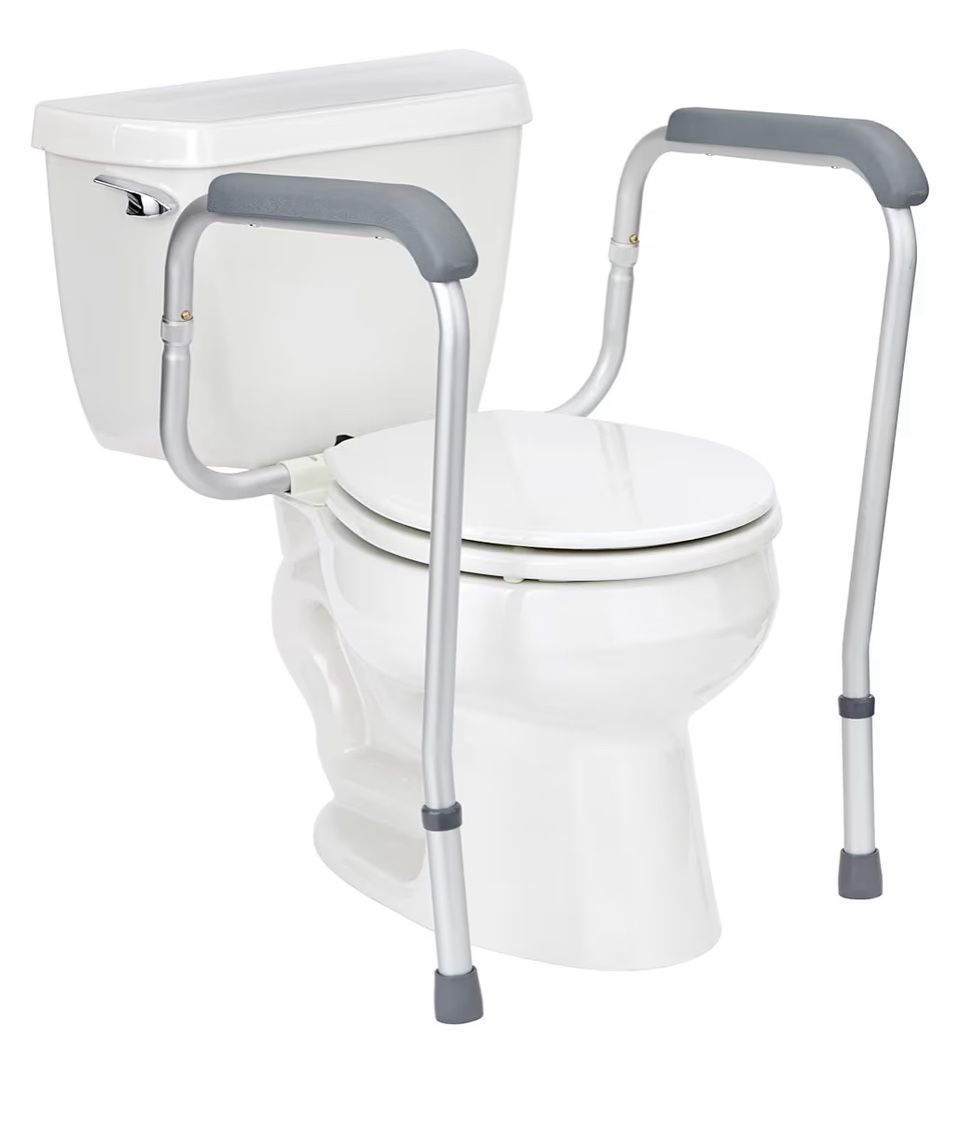 Toilet Safety Rail - Adjustable Bathroom Assist for Seniors by Medline - NEW in Box