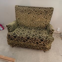 Antique Vintage Rocking Loveseat 