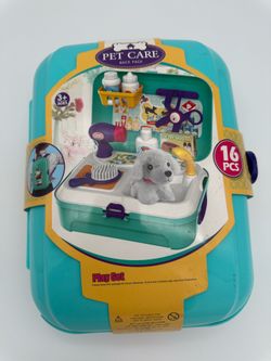 Pet care play set doctor kit for kids