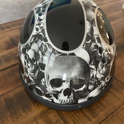 Motorcycle Helmet Skull Cap Xl 