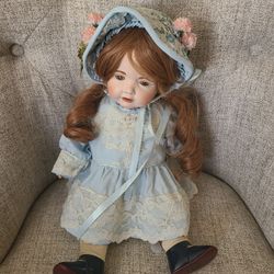 Vintage porcelain doll