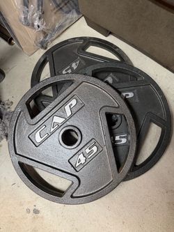 6 CAP Olympic gripe plate + Olympic HEX barbell + barbell collar