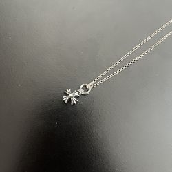 Chrome Hearts silver cross plus pendant