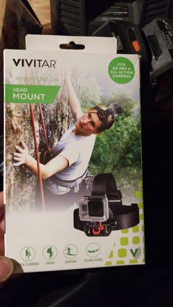 Head mount for go pro or similar camera
