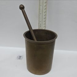 Brass Mortar and Pestle Set