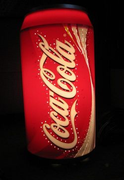 2001 Coca-Cola Can Rotating Motion Lamp