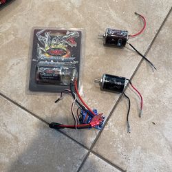 Rc Brush Motor And Esc Traxxas