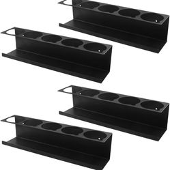 Heavy-Duty Aerosol Spray Can Holder Rack Organizer, Steel, Powder-Coated, Holds 20 Cans, 4 Pcs, Multipurpose Wall, Toolbox, Cart Mount, No Assembly Re