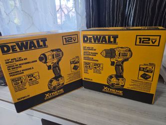 Dewalt 12 v impact driver kit and 3/8 drill driver kit