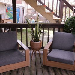 West Elm Outdoor Chair Set