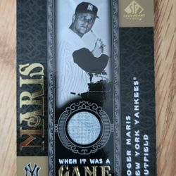 ROGER MARIS 2007 SP LEGENDARY CUTS JERSEY RELIC